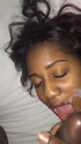 Black Chick Getting a Facial