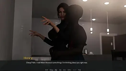 Быть женой 21, Горо наслаждается игрой с грудью Christines