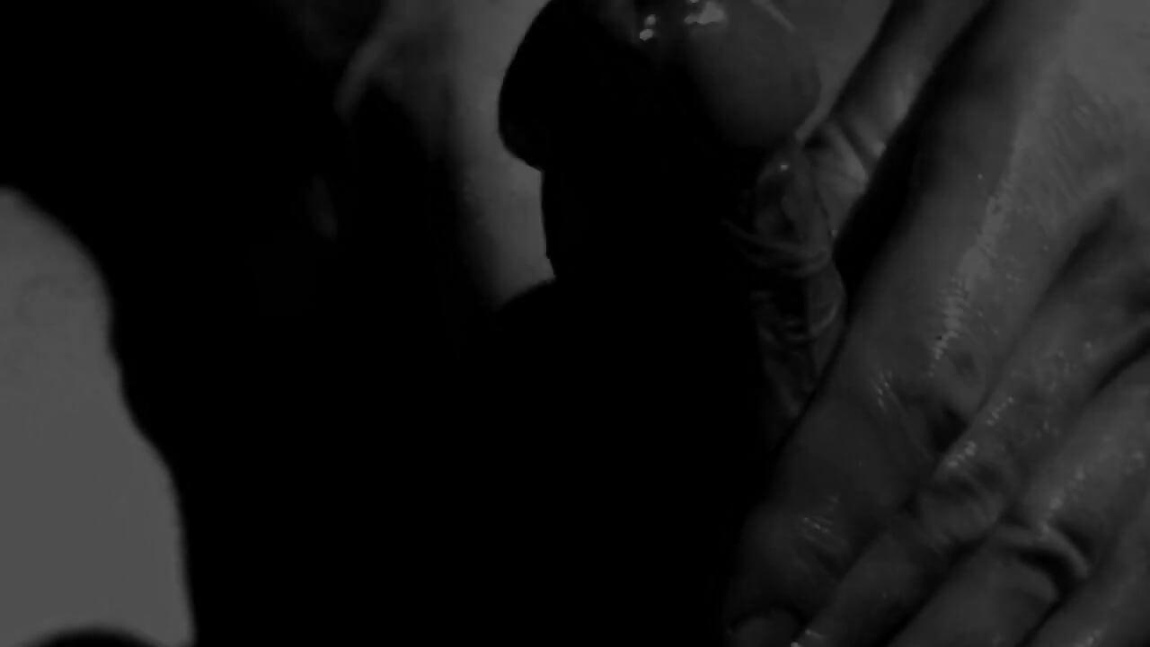 Close-up Oily Masturbation and Cum