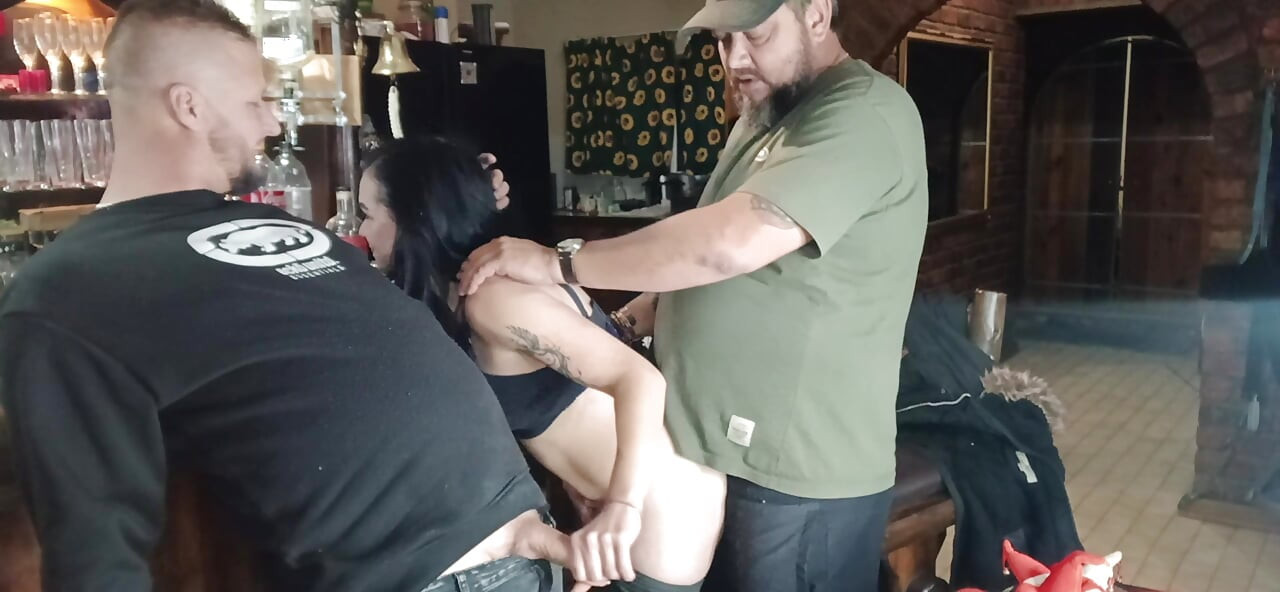 My wife was asking my friend that he must take her from behind well I am watching