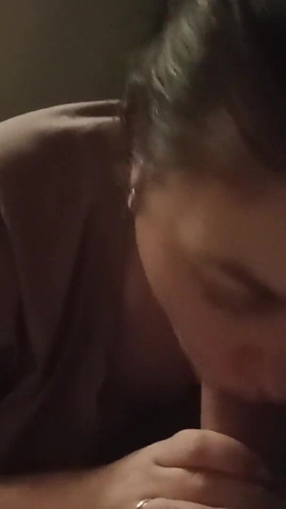 Key moment from "A neighbor came to visit for a blowjob"