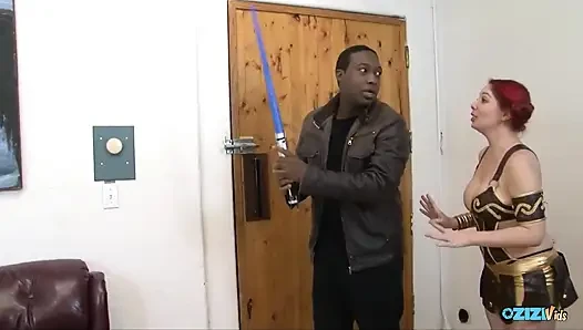 A Black Guy with a BBC Is Perfectly Cast in This Star Wars Cosplay Fucking