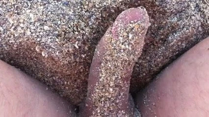Sticking it out of sand.