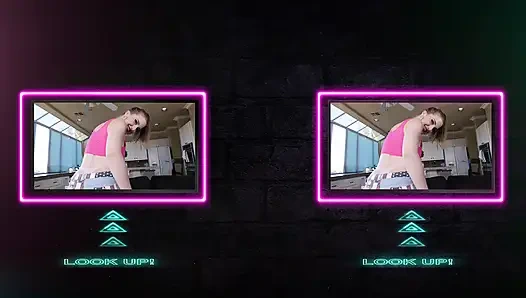 Ölümcül sert sanal gerçeklik - sevimli, yeni bekar spinner emma rose yarağına atlıyor