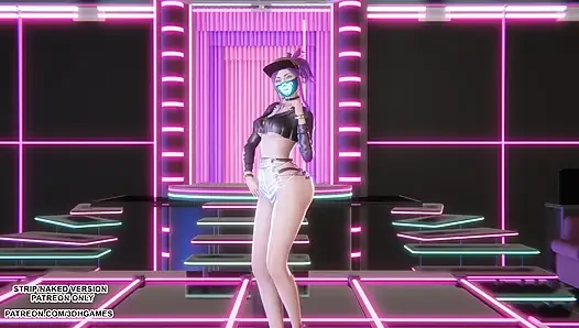 MMD HWASA - NA - Akali sexy Kpop Tanz Liga der Legenden hentai unzensiert 4K 60FPS