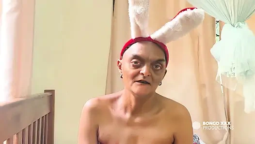 Die enkelin trug ihr weihnachtshasen-wie ein outfit, damit ich sie in ihren arsch ficken kann -[ai-generated]