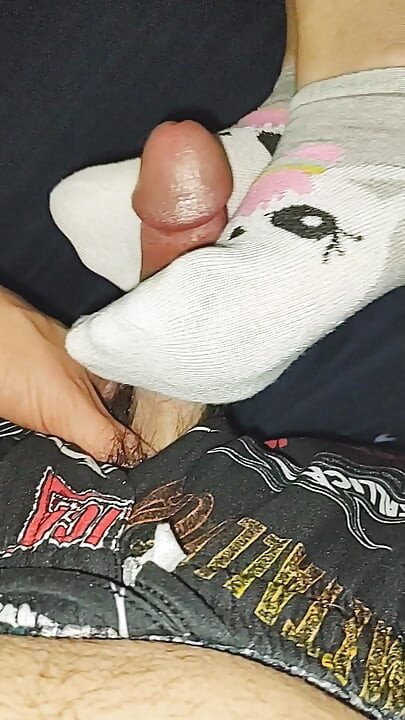 Frech kleines einhorn, knöchel-socken, socken, sperma