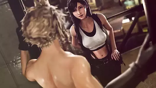 Tifa Gets Her Pussy and Mouth Fucked Hard