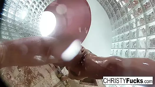 Shower BTS Fun With Christy & Dahlia