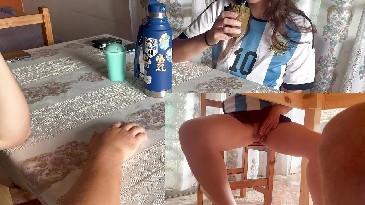 Drinking mate with my horny stepsister.