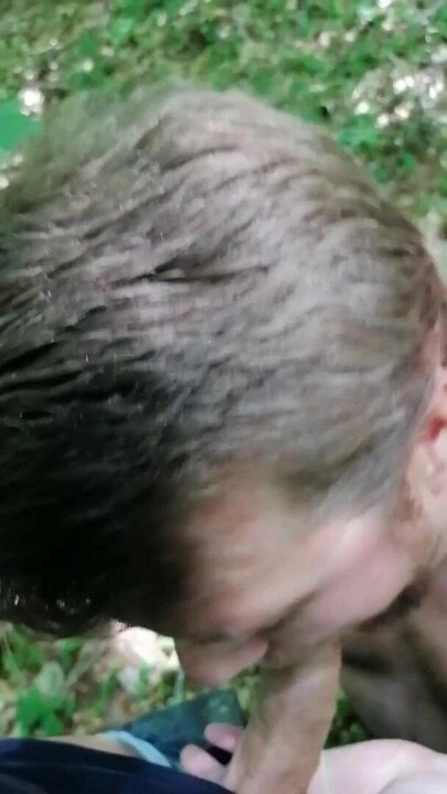 a friend of mine give a blowjob in the woods 2