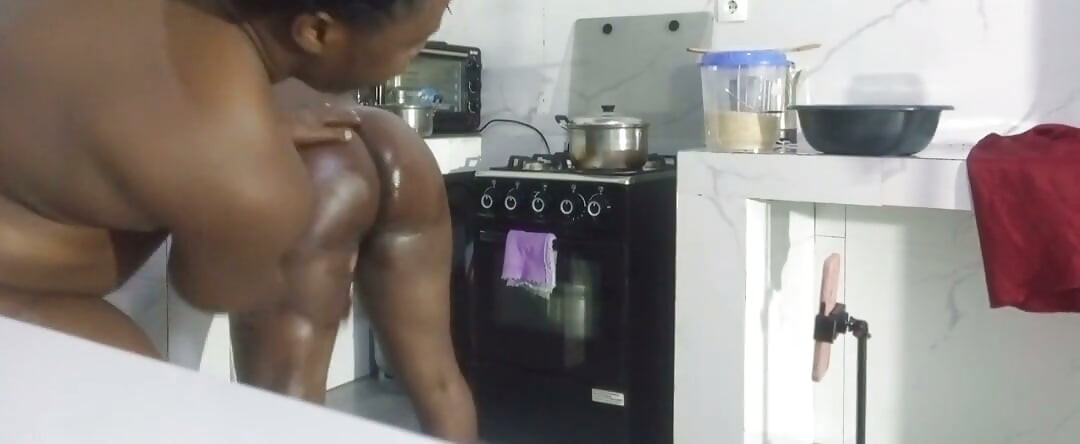 I was fucked by a hot little dog cooking for my husband.