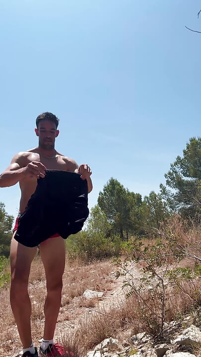 Fully Naked Showing off to Cars & Motorbikes