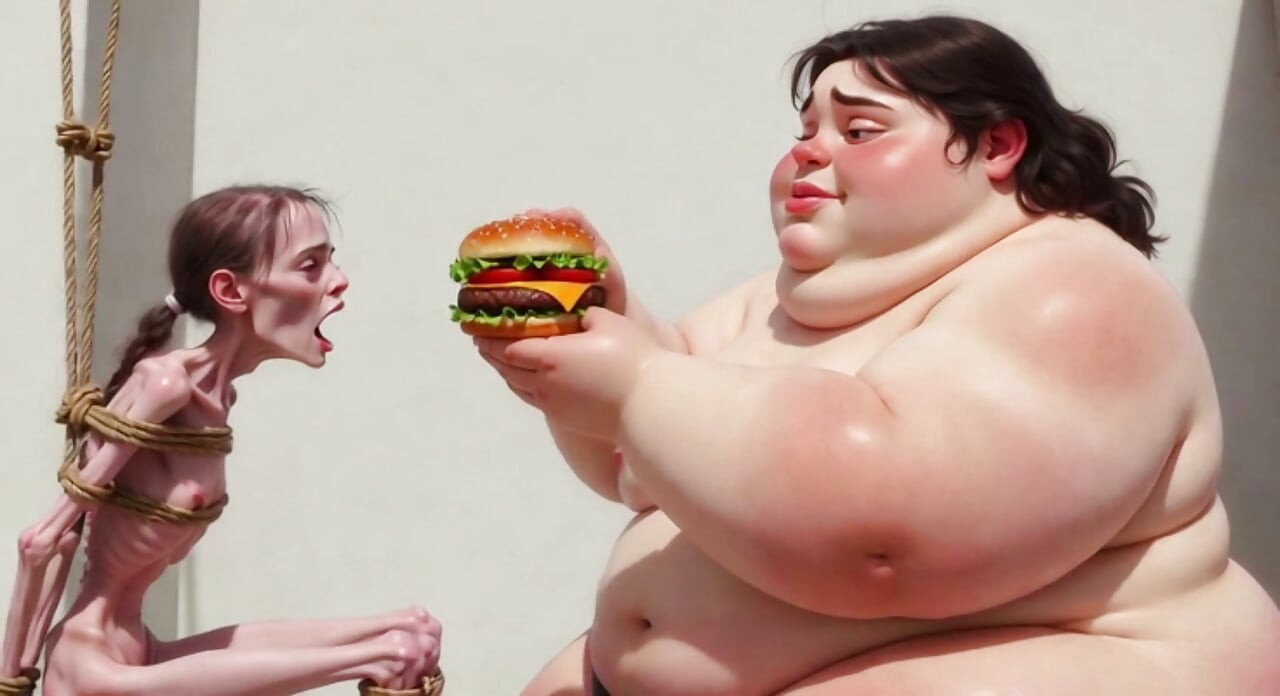 격렬한 먹이주기 세션 - SSBBW 굴욕과 뚱뚱한 소녀