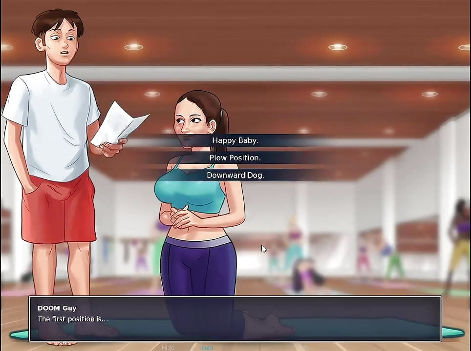 I knead my MILF Stepmom's ass in Yoga in Summertime Saga