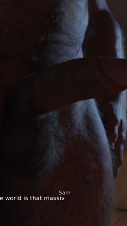 Shy straight man fucks on a hot night with his furry neighbor. | Clip 1