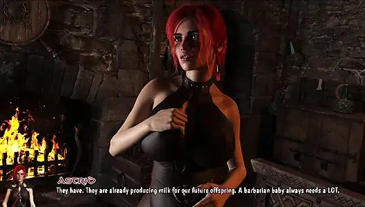 Schwangere Astrio bekommt muschi mit sperma gemalt - Conan trinkt non-stop aus ihren riesigen stillenden titten