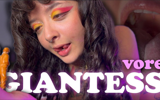 Die zarte Riesin will dich nur schützen ... In ihrem bauch?