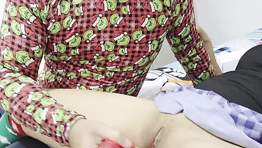 Stepdad's Naughty Surprise: Gifting Stepdaughter a New Toy & Testing it Together While Home Alone