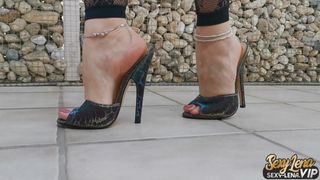 Extreme High Heels Mules