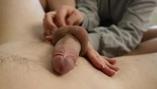 My Step-Sis is only 5ft but her footjob skills are insane