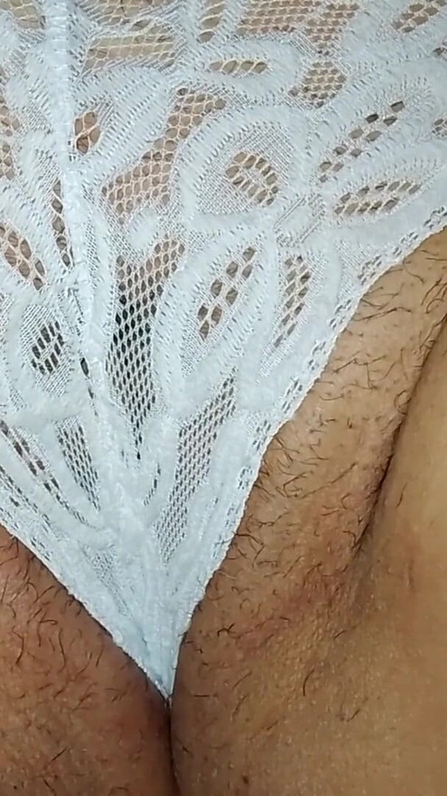 Sexy Bbw Masturbation pussy Gipsycica hungary wihte tanga | Clip 1