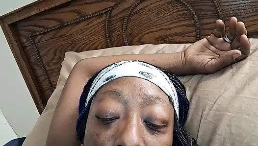 Echte nymphomanin, blau, böse