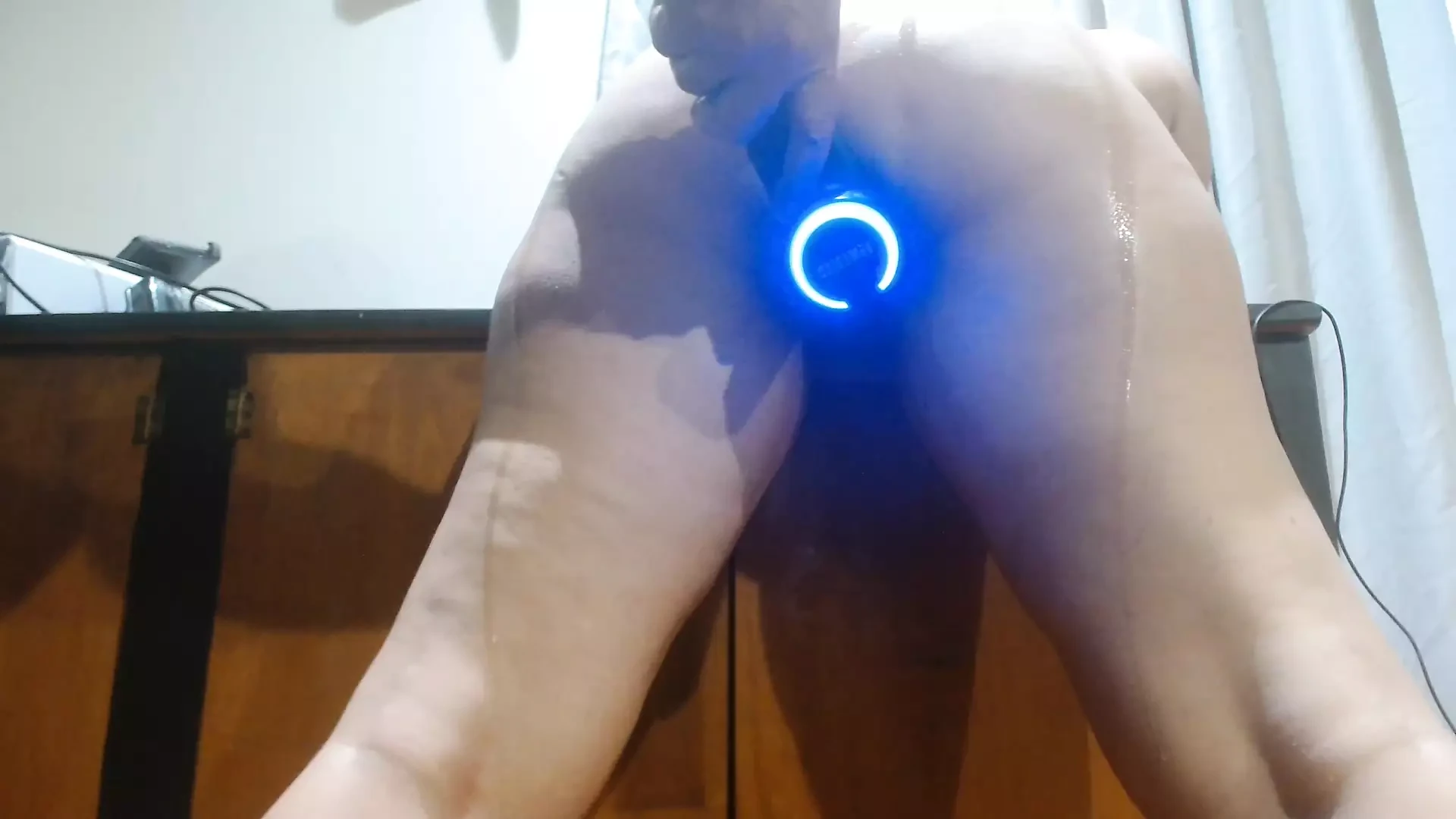 Deep anal toy play