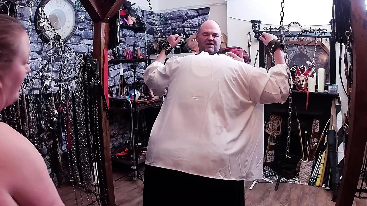 Part 2:- Lanista Bear & Domina Satana take Stephanie Nicole TV in the dungeon