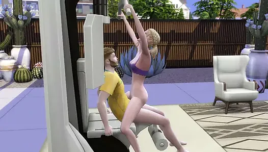 Üniversiteli kız takıma katılıyor ve spor salonunda koç tarafından sikiliyor. The Sims