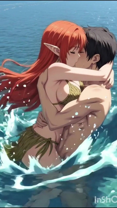 Κοκκινομάλλα κορίτσι Hentai Anime γαμιέται στο νερό | Κλιπ 2