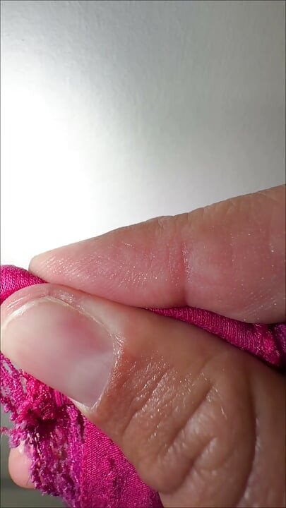 REWARDED with her wet panties. Wife gave me the panties she wear after masturbating super wet