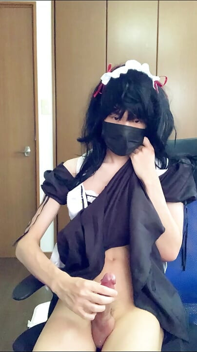 Maid Outfit Crossdressing masturbation