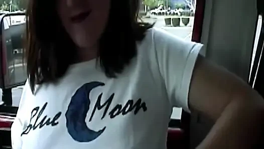 Brunette Fucked in the Car and Blown and Squirted