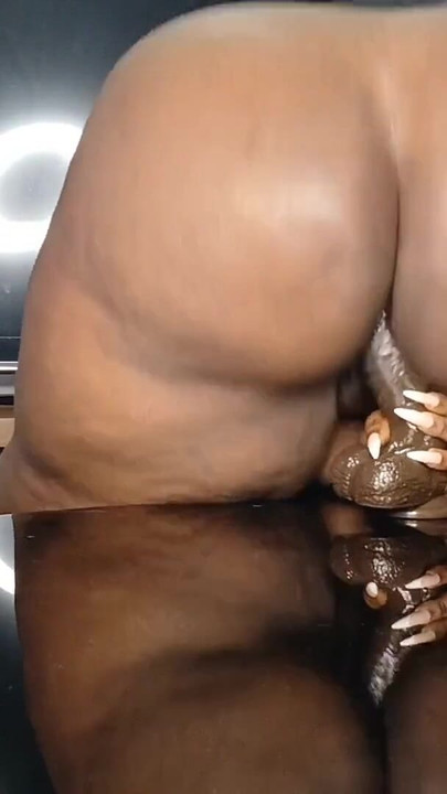 Key moment from "Bbw hotmilf riding her Big Black monster dildo - Mara Exotic"