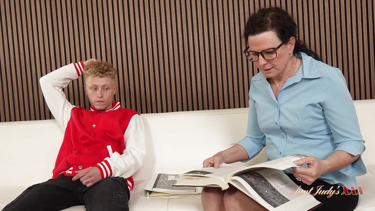 AuntJudysXXX - Tall Mature Teacher Beth McKenna Fucks Her Jock Student