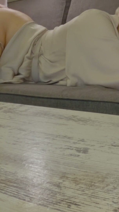 Stepmom unexpectedly gets stepson's cock Ass and cum in mouth on sofa | Clip 1