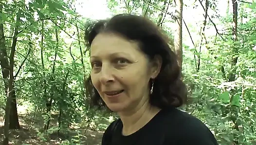 I fuck the wet hairy pussy of this sexy hot granny with small natural tits until I squirt all over her