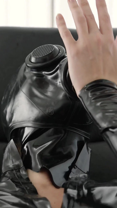 Solo Gasmask Games in the Rubber Clinic Part One