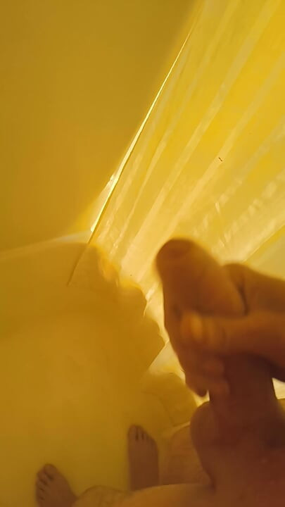 Bathroom love , jerking me off to cum