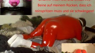 Fuck training without cumming (and comments in german)