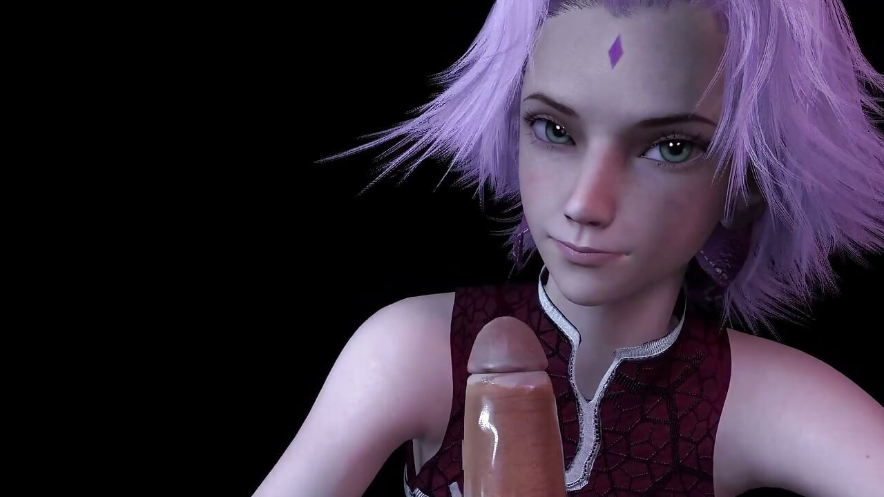 Sakura Sucks Cock in POV - Naruto 3D Hentai Parody