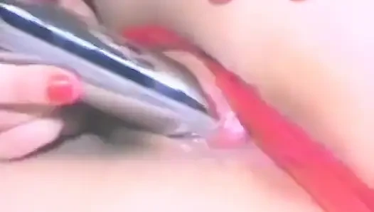 Dirty Blonde Fucks Her Pussy with Two Dildos