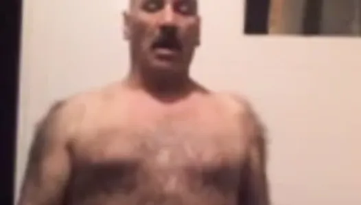 Hairy Turkish step dad and his thick cock