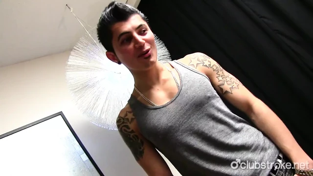Tattooed Amateur Straight Guy Martin Jerking Off His Cock