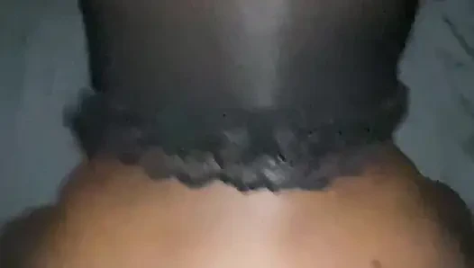 Stretching My Tight Ebony Ass Hole