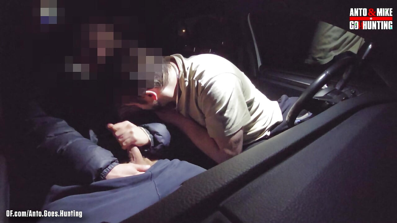 My Straight Friend Chris Fucks Me in the Car After I Suck Him and I Swallow His Load