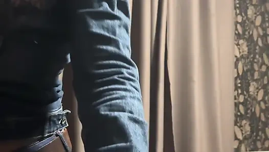 Denim Deepthroat, Gagging and Spit Play. Double Cum Swallow