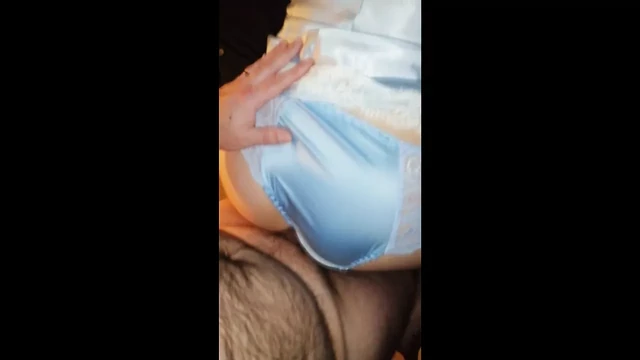 Satin panty fuck