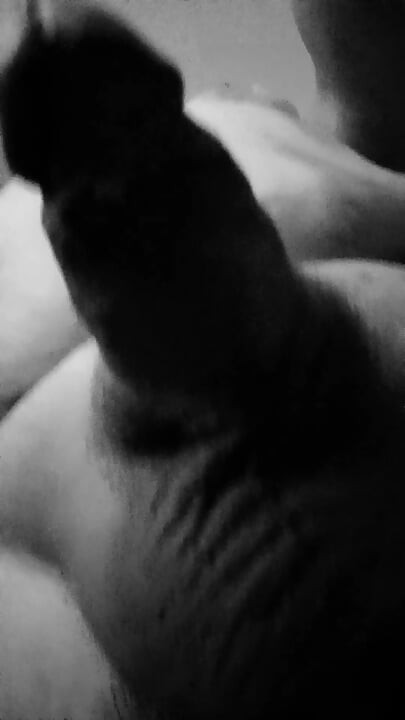 Princess Udders Jacks off in Your Face POV Black and White